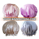 fashion hot elegant women sexy waterproof double layered solid color shower caps