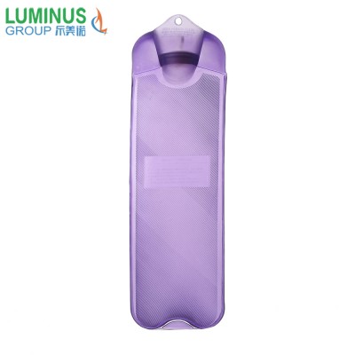 Factory price high quality long stripe pvc hot water bottle