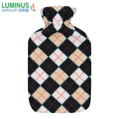 Customized size and pattern fleece material hot water bottle cover