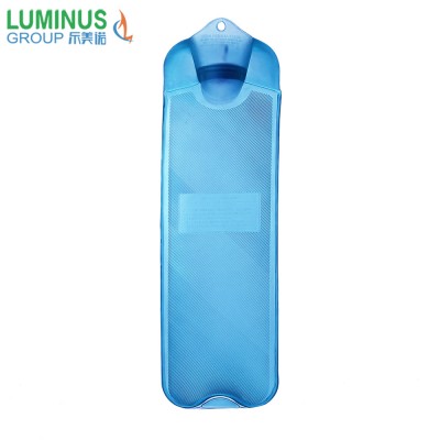 Long time warmth pvc hot water bottle 2000ml capacity long stripe