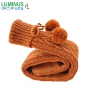 2L long hot water bottle rubber long hot water bag with knitted cover