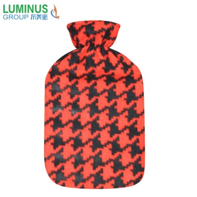 top sale hot water bag bottle in fleece cover with low price