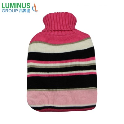 Prolong time warmth knitted hot water bottle bag cover for family