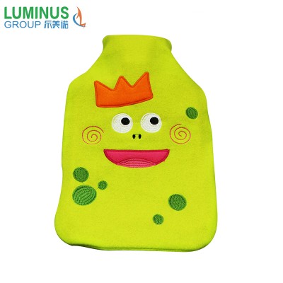 Customized image cute fleece hot water bag bottle cover