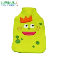 Customized image cute fleece hot water bag bottle cover