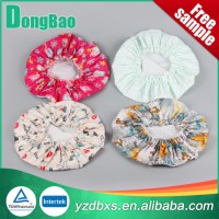 Customized Colorful Logo Printing Waterproof Plastic Shower Cap