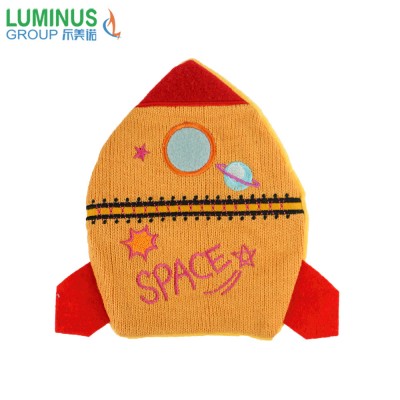 cute knitted material microwave heating bags cover for children warmth