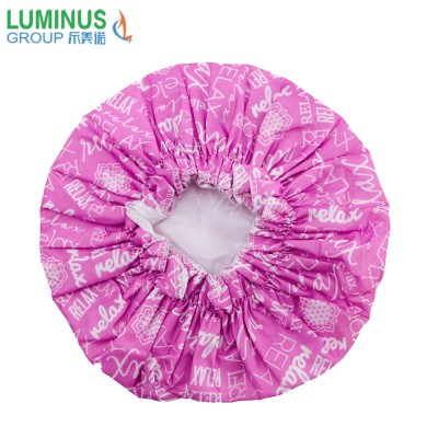 eco-friendly waterproof double layer shower cap