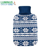 Modern design knitted material  hot water bag bottle cover