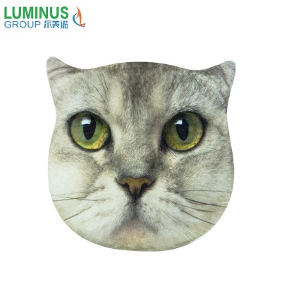 vivid animal head image microwave heat bags for warmth